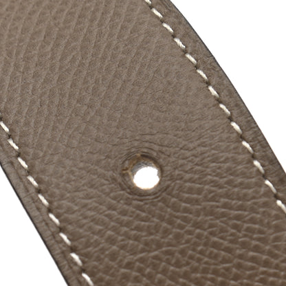 Hermes Epsom 32mm H Belt 80 Etoupe White 7 of 7