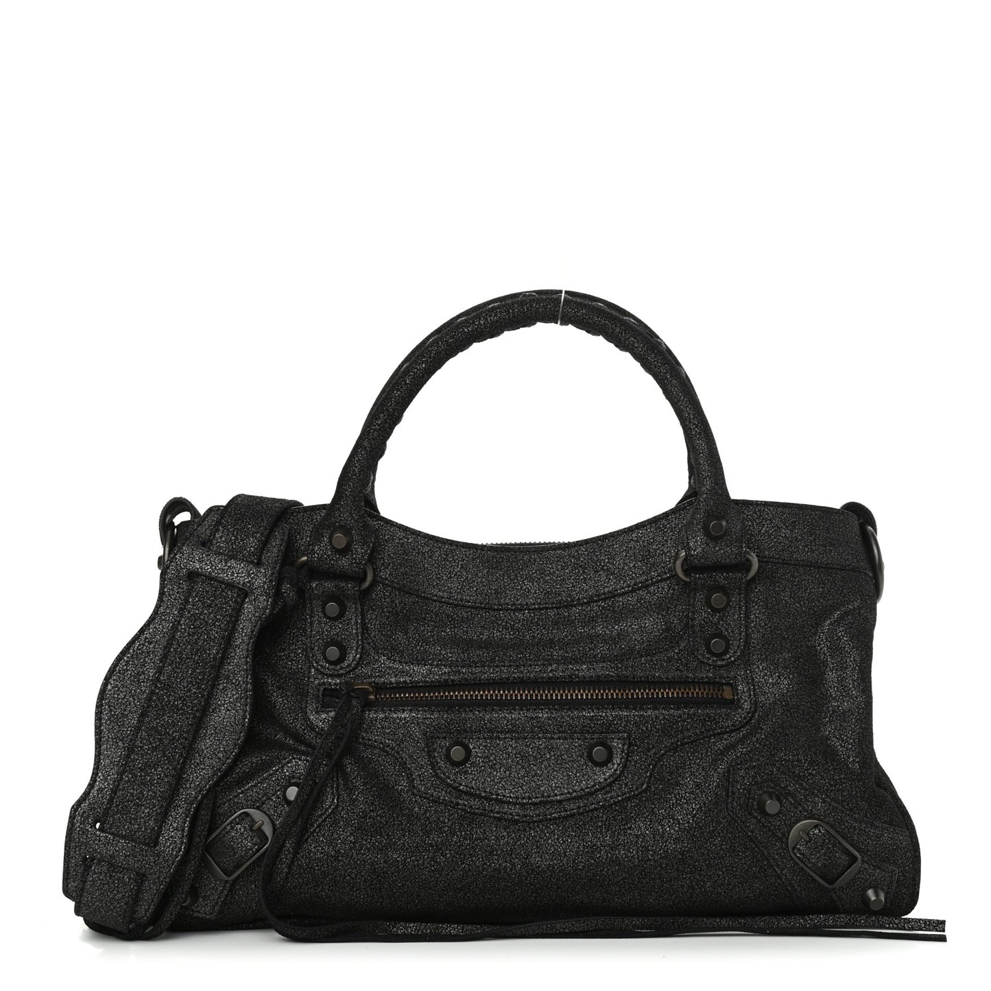 Craquele Calfskin Classic Hardware First Black