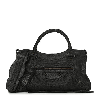 Balenciaga Craquele Calfskin Classic Hardware First Black 3 of 10