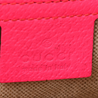 Gucci Canvas Flora Floral Shoulder Bag White Fuchsia Fluo 6 of 14
