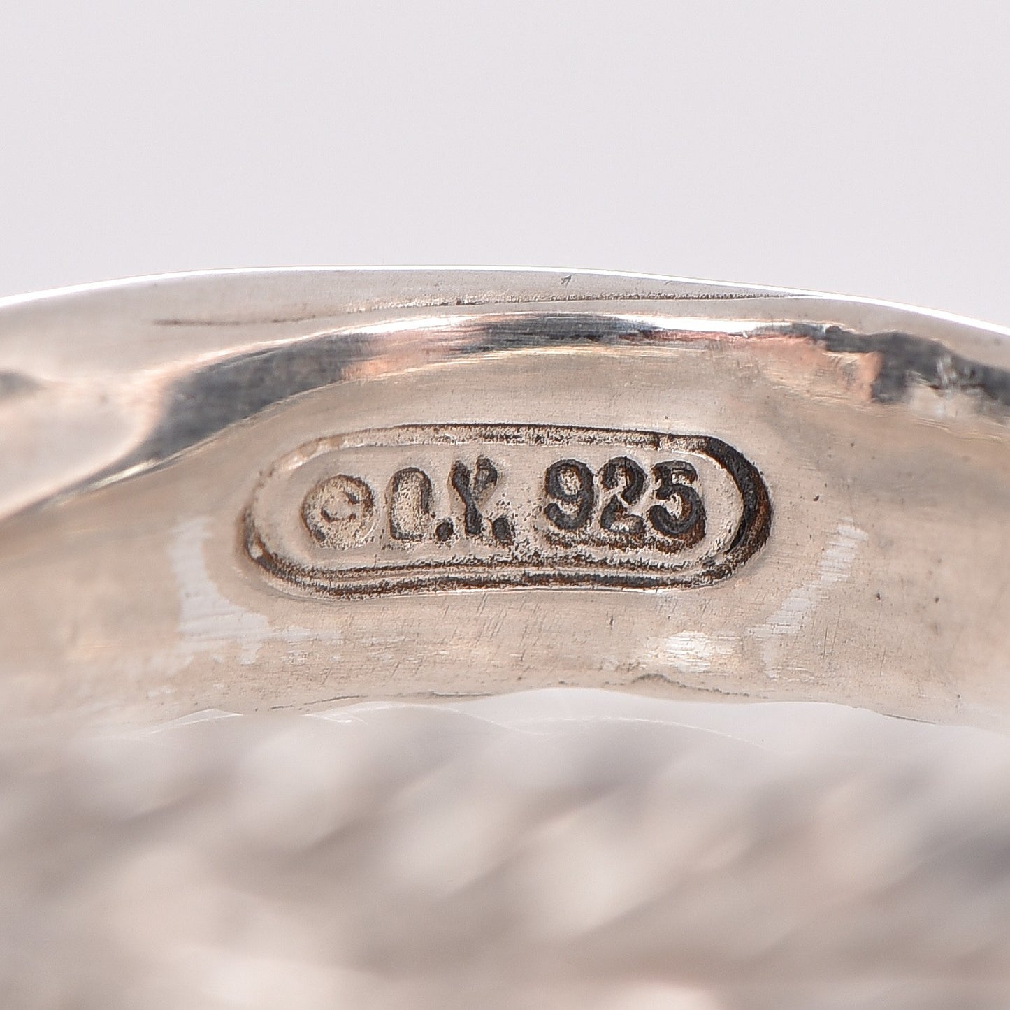 Sterling Silver Diamond 5mm Crossover Ring 53 6.5
