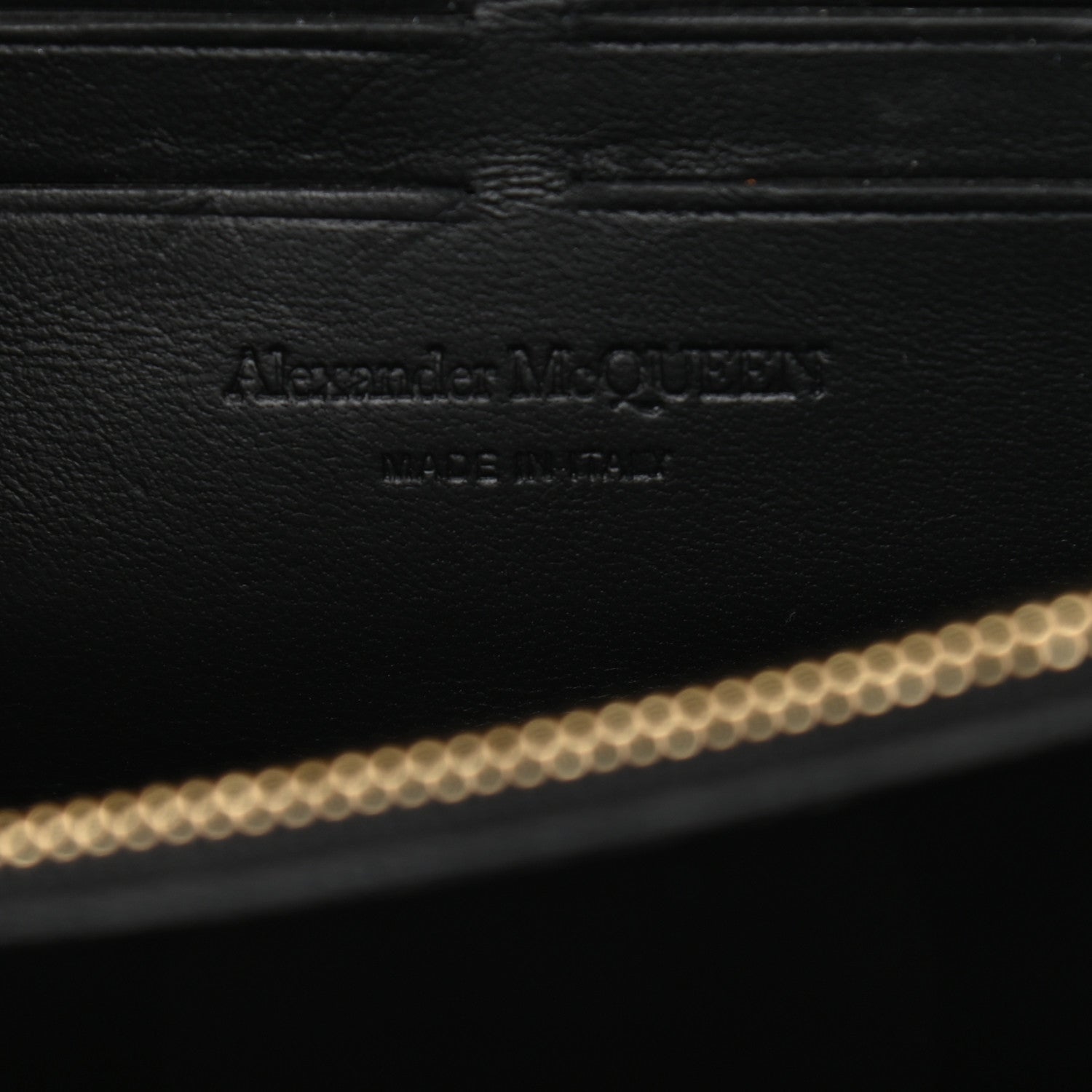 Alexander McQueen Pebbled Calfskin Skull Wallet on Chain Black 6 of 11