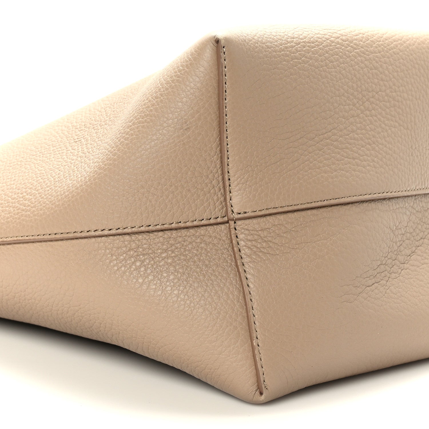 The Row Grained Calfskin Medium N/S Park Tote Dark Taupe 7 of 8