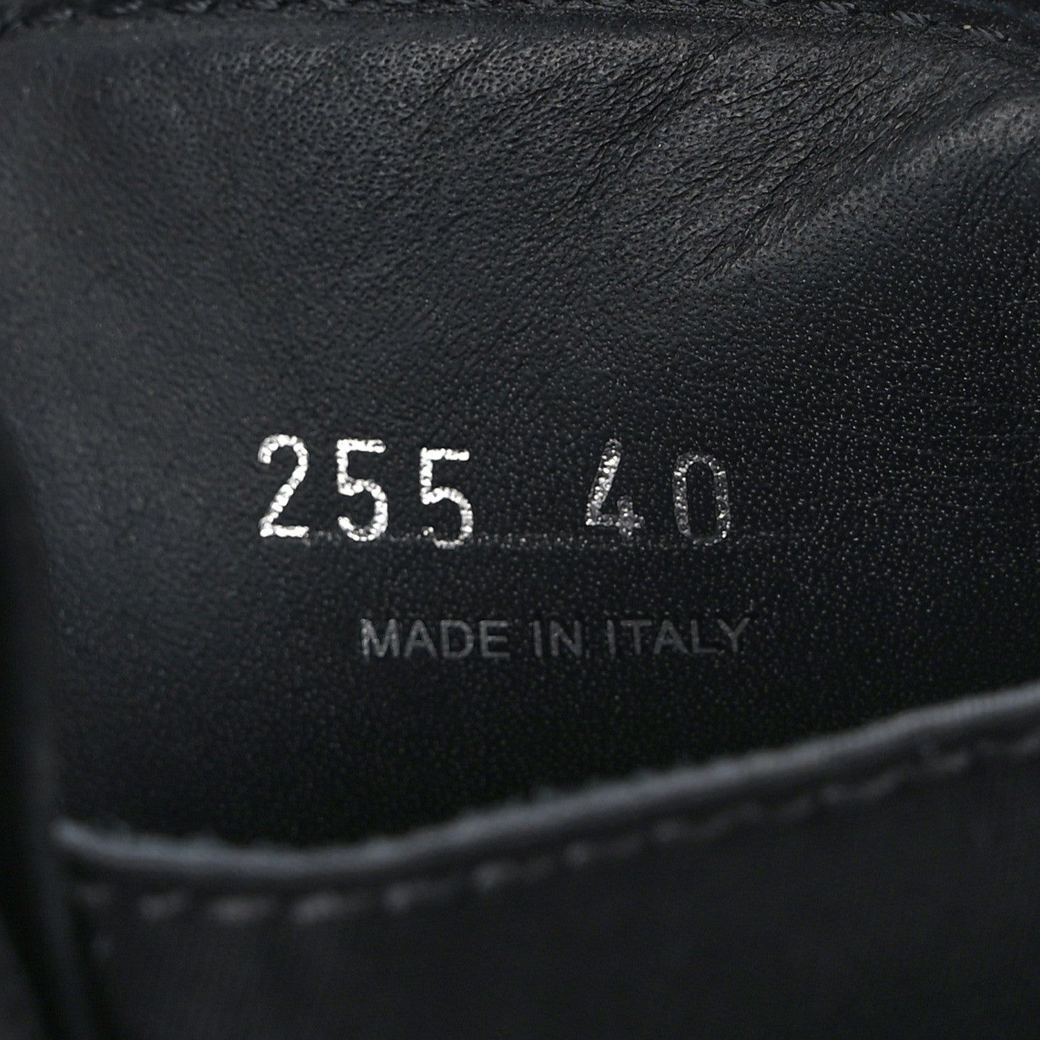 Prada Spazzolato Rois Nylon Metal Triangle Logo Monolith Pouch Pocket 55mm Boots 40 Black 9 of 9