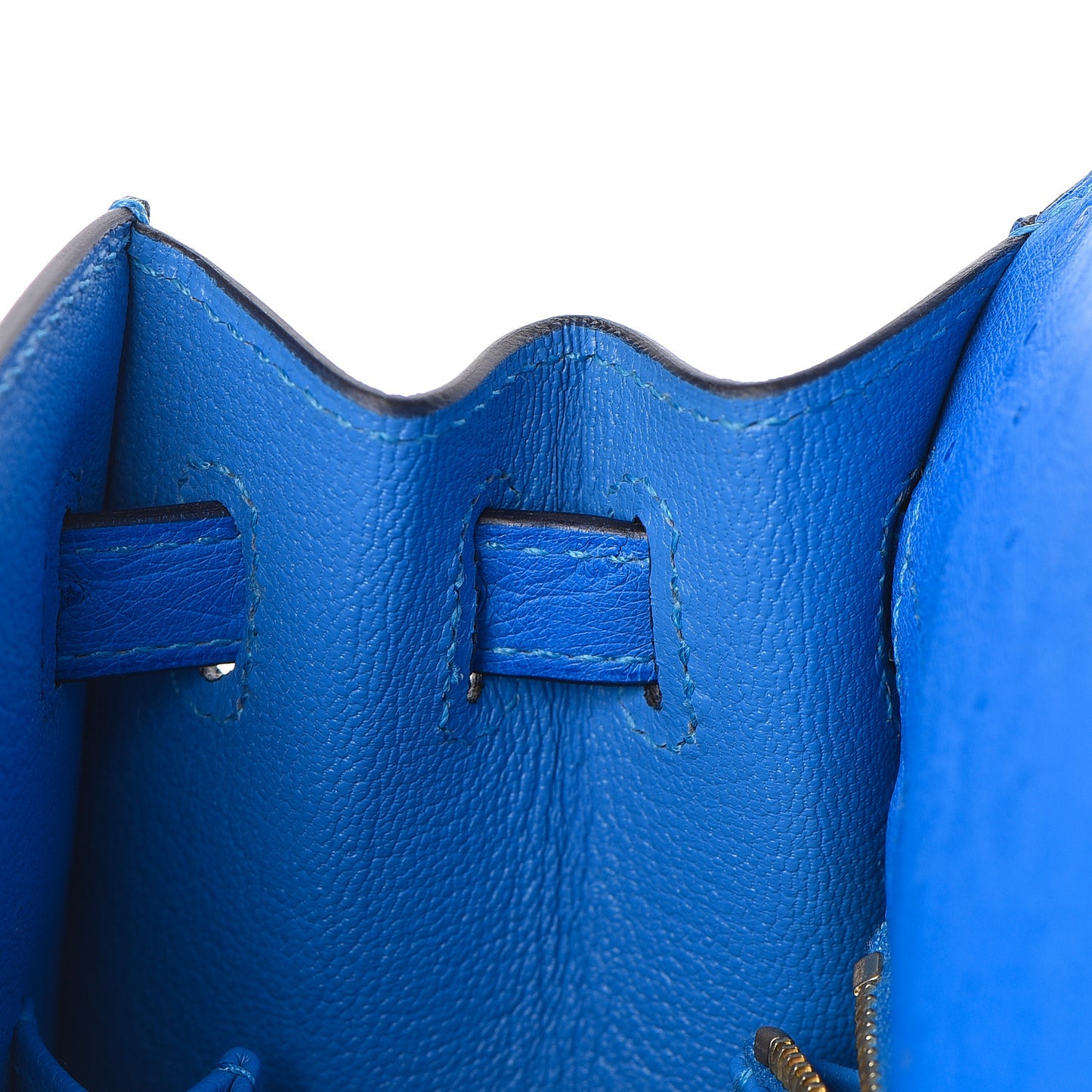 Ostrich Kelly Sellier 25 Bleuet
