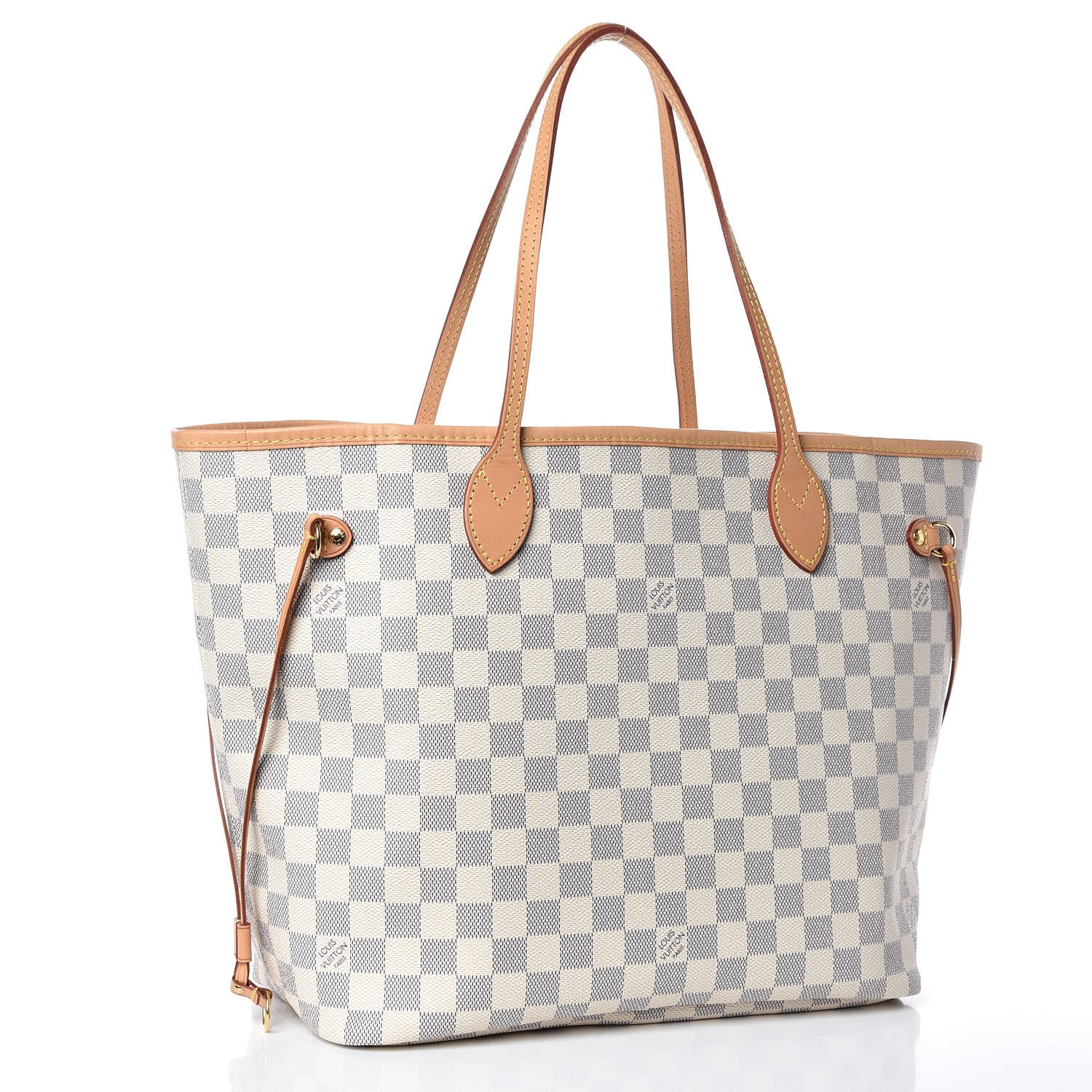 Louis Vuitton Damier Azur Neo Neverfull MM Rose Ballerine 3 of 11
