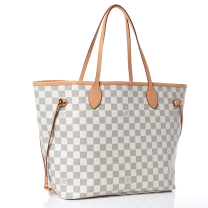 Louis Vuitton Damier Azur Neo Neverfull MM Rose Ballerine 3 of 11