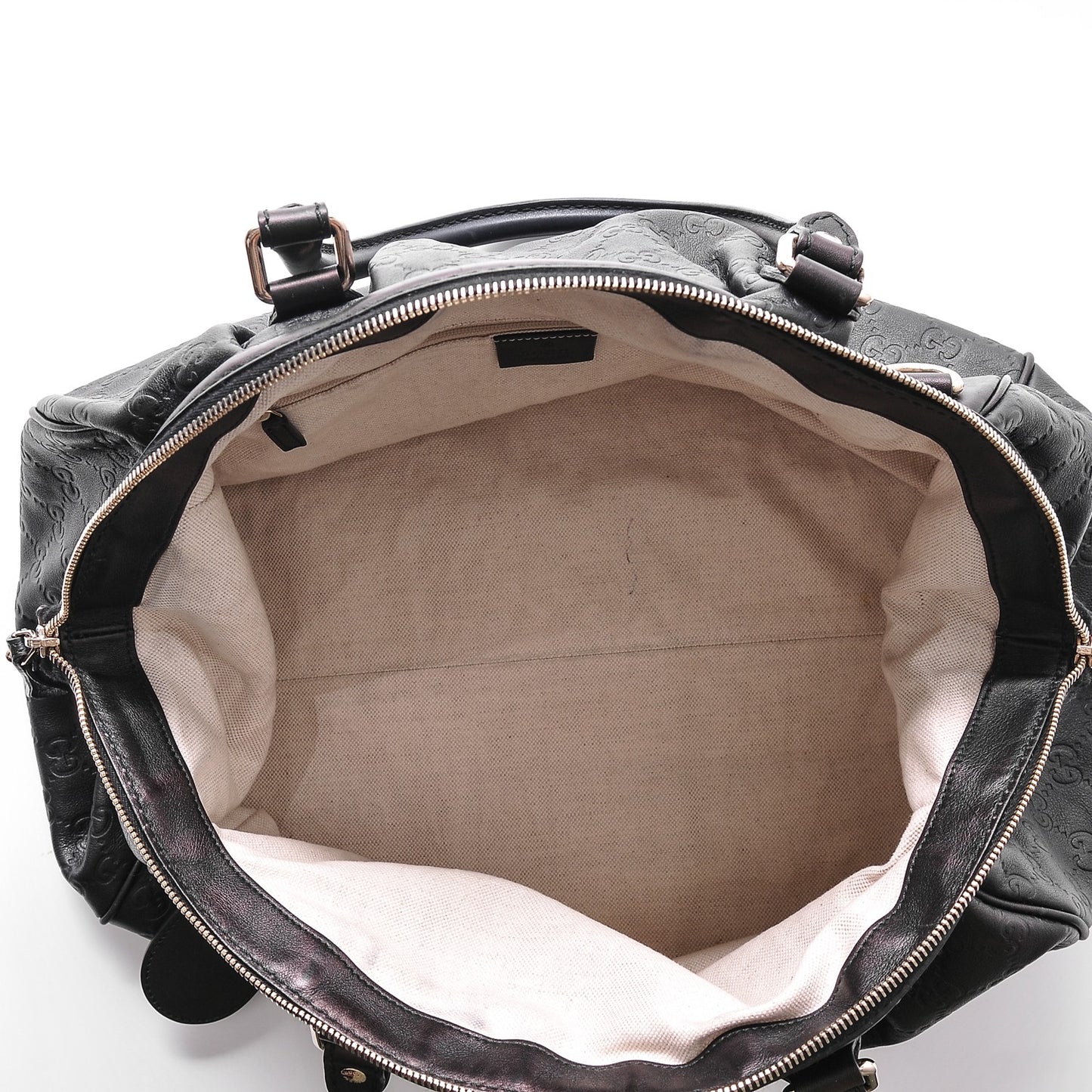 Guccissima Medium Sukey Boston Black