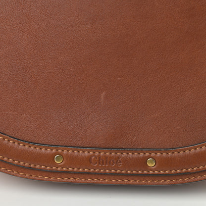Chloe Calfskin Suede Medium Nile Bracelet Bag Caramel 14 of 15