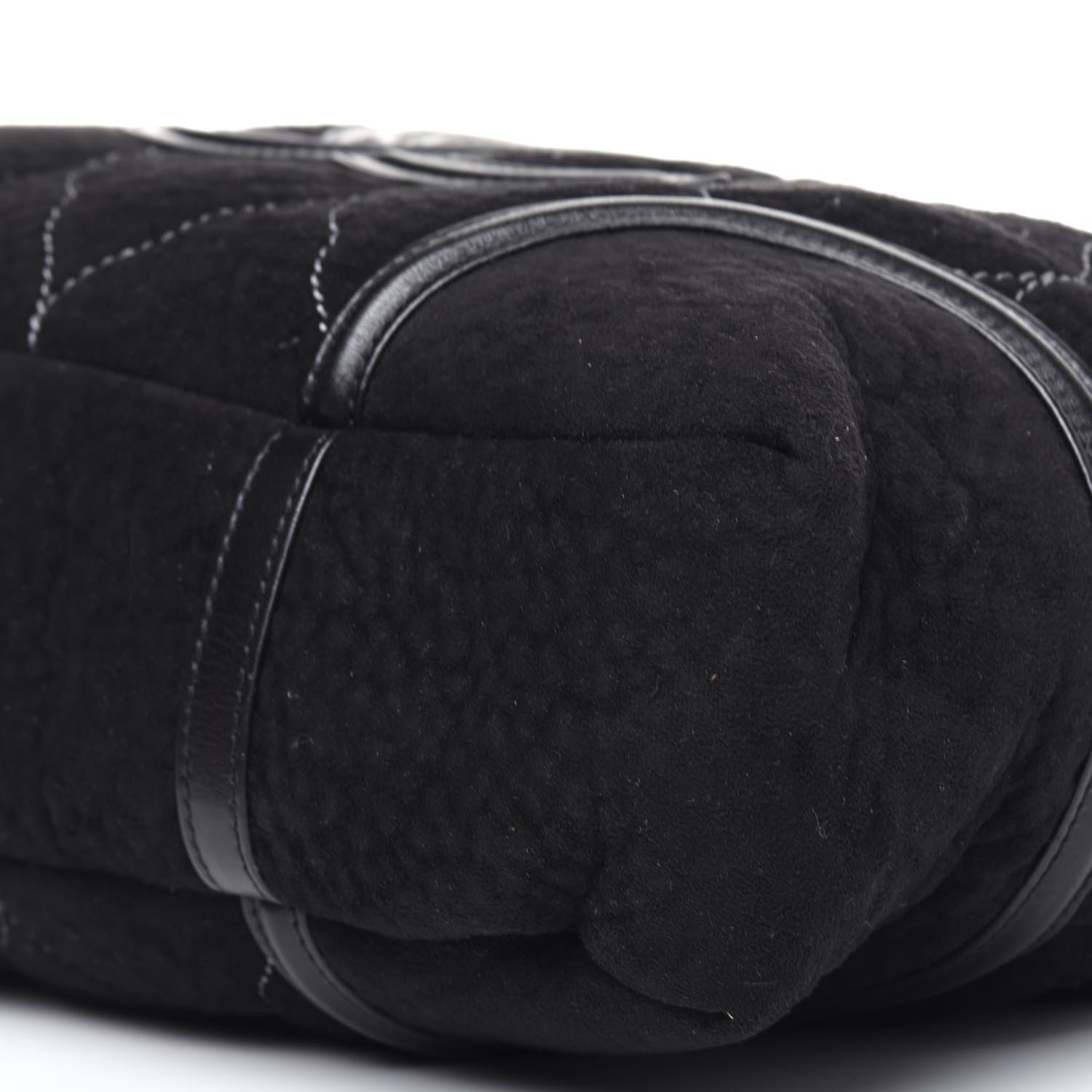 Chanel Microsuede Quilted Rodeo Drive Hobo Black 11 of 11