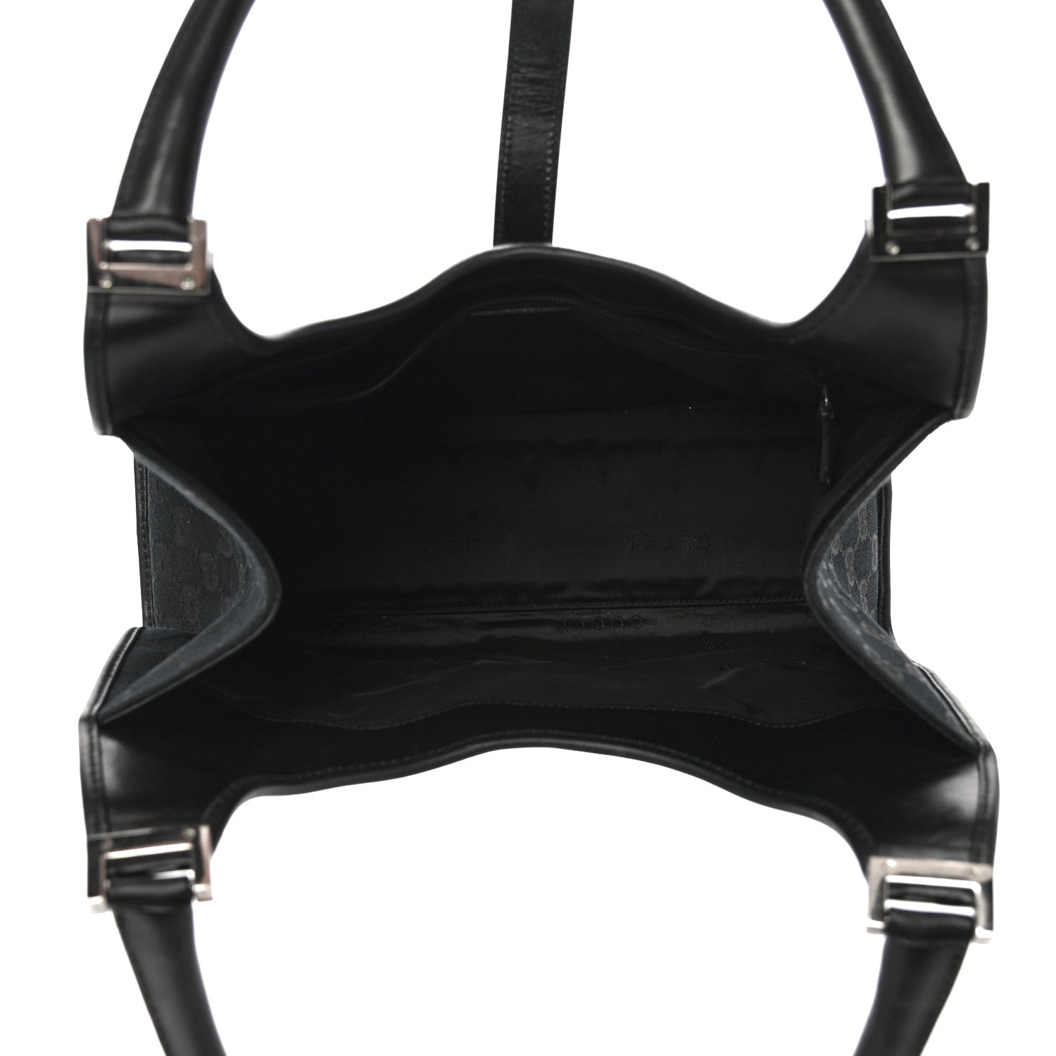 Gucci Monogram Bardot Shoulder Bag Black 4 of 11
