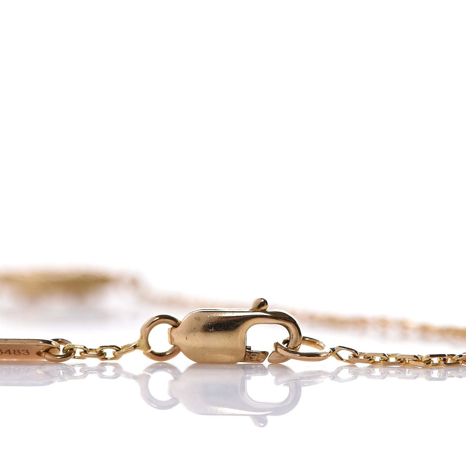 Van Cleef & Arpels 18K Yellow Gold Mother of Pearl Sweet Alhambra Bracelet 3 of 6
