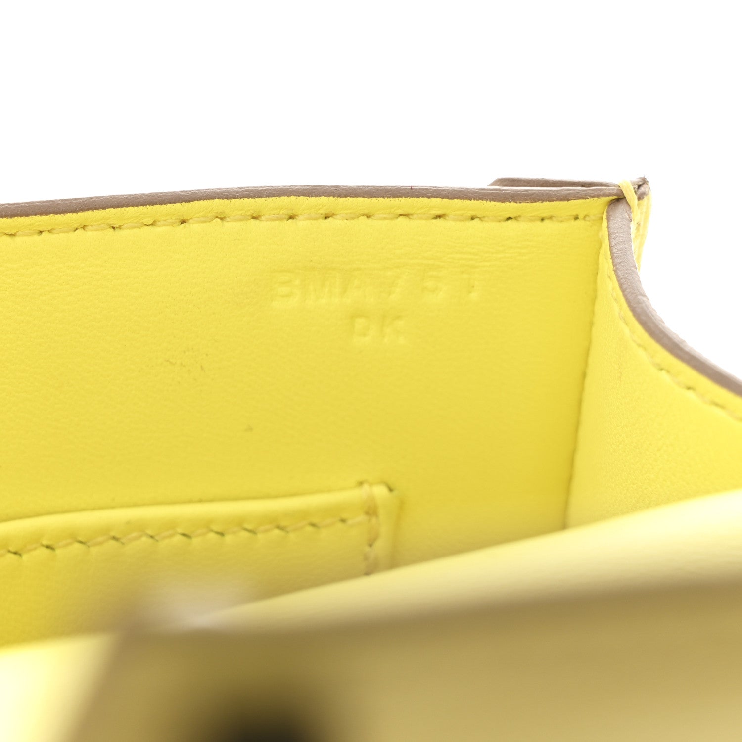 Hermes Chevre Mysore Mini Verrou Chaine Bag Limoncello 7 of 10