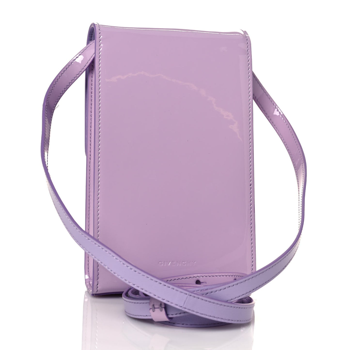 Patent Calfskin Mini Vertical 4G Bag Lilac