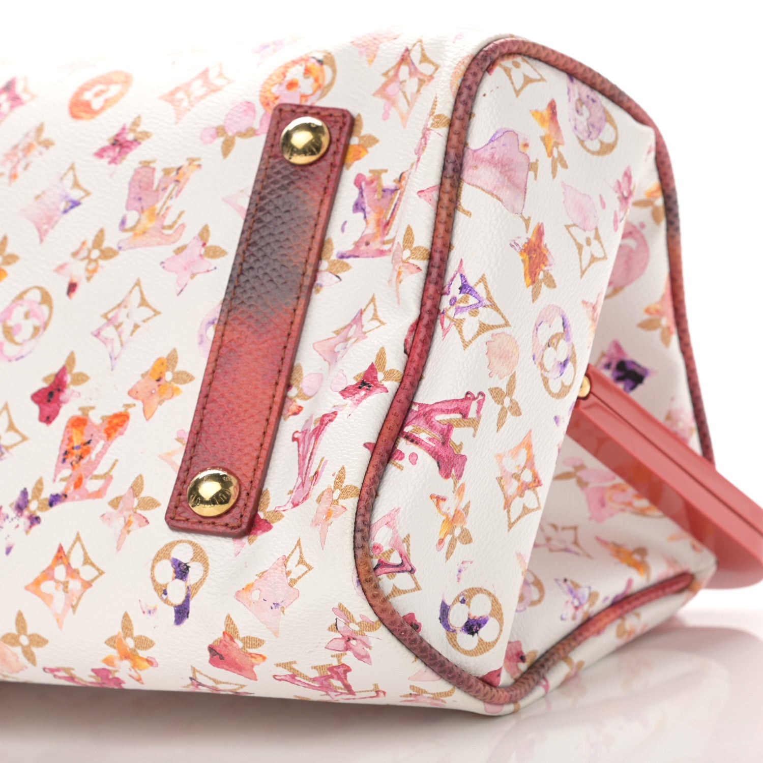 Louis Vuitton Watercolor Aquarelle Frame Speedy White 10 of 11