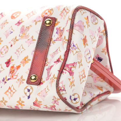 Louis Vuitton Watercolor Aquarelle Frame Speedy White 10 of 11