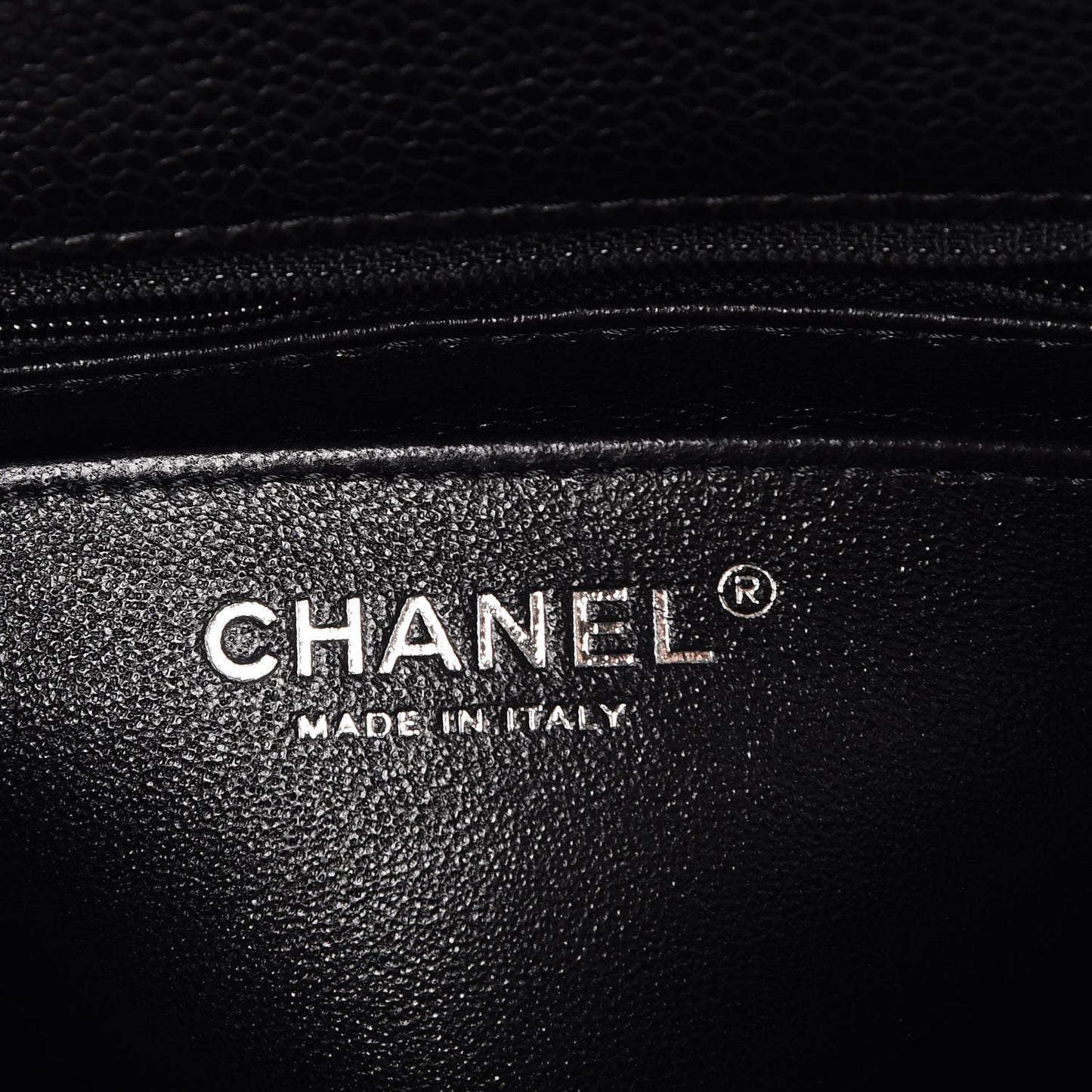 Caviar Quilted Mini Square Flap Black