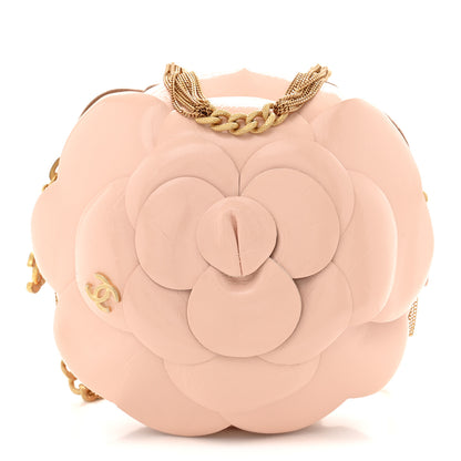 Chanel Patent Lambskin Camellia Bouquet Clutch With Chain Light Pink 1 of 11