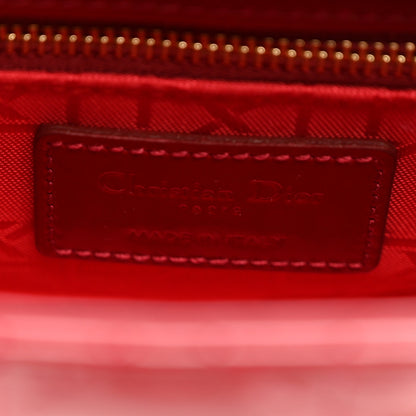 Christian Dior Patent Cannage Mini Lady Dior Red 5 of 8