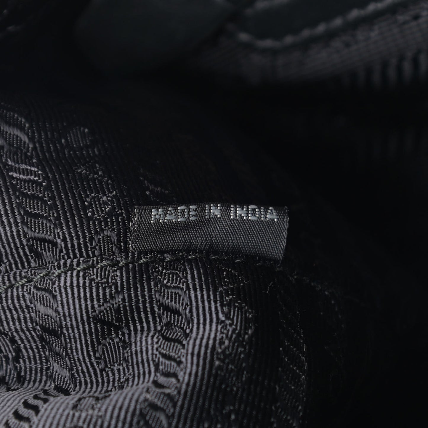 Tessuto Nylon Calfskin Shopping Tote Black