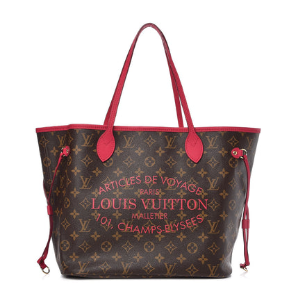 Louis Vuitton Monogram Articles de Voyage Ikat Neverfull MM Rose Indien 1 of 12