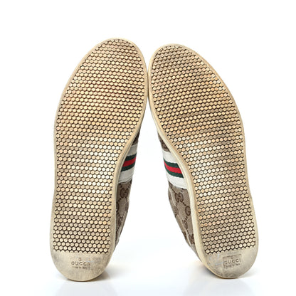 Gucci Monogram Web Sneakers 38 Yellow 5 of 11
