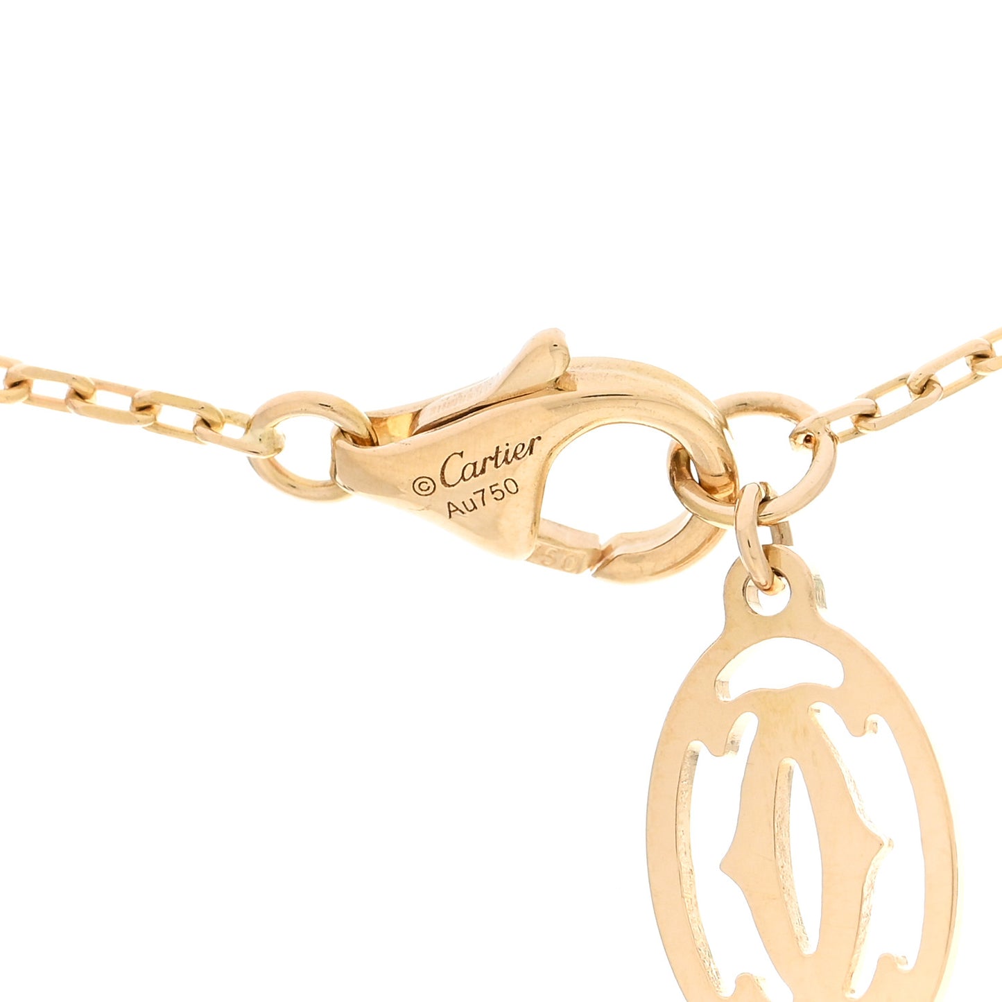 18K Yellow Gold Diamond SM D'Amour Pendant Necklace