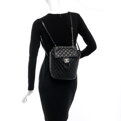 Chanel Lambskin Quilted Small Urban Spirit Backpack Black 2 of 8