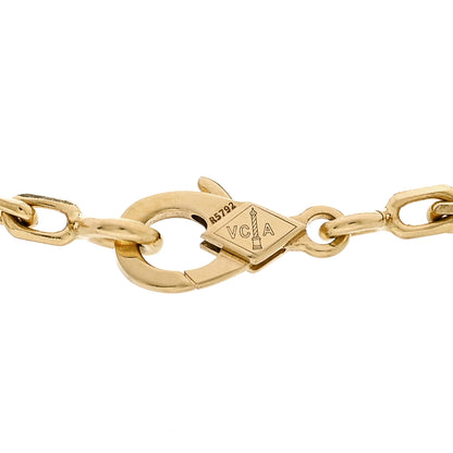 Van Cleef & Arpels 18K Yellow Gold Malachite 5 Motifs Vintage Alhambra Bracelet 3 of 7