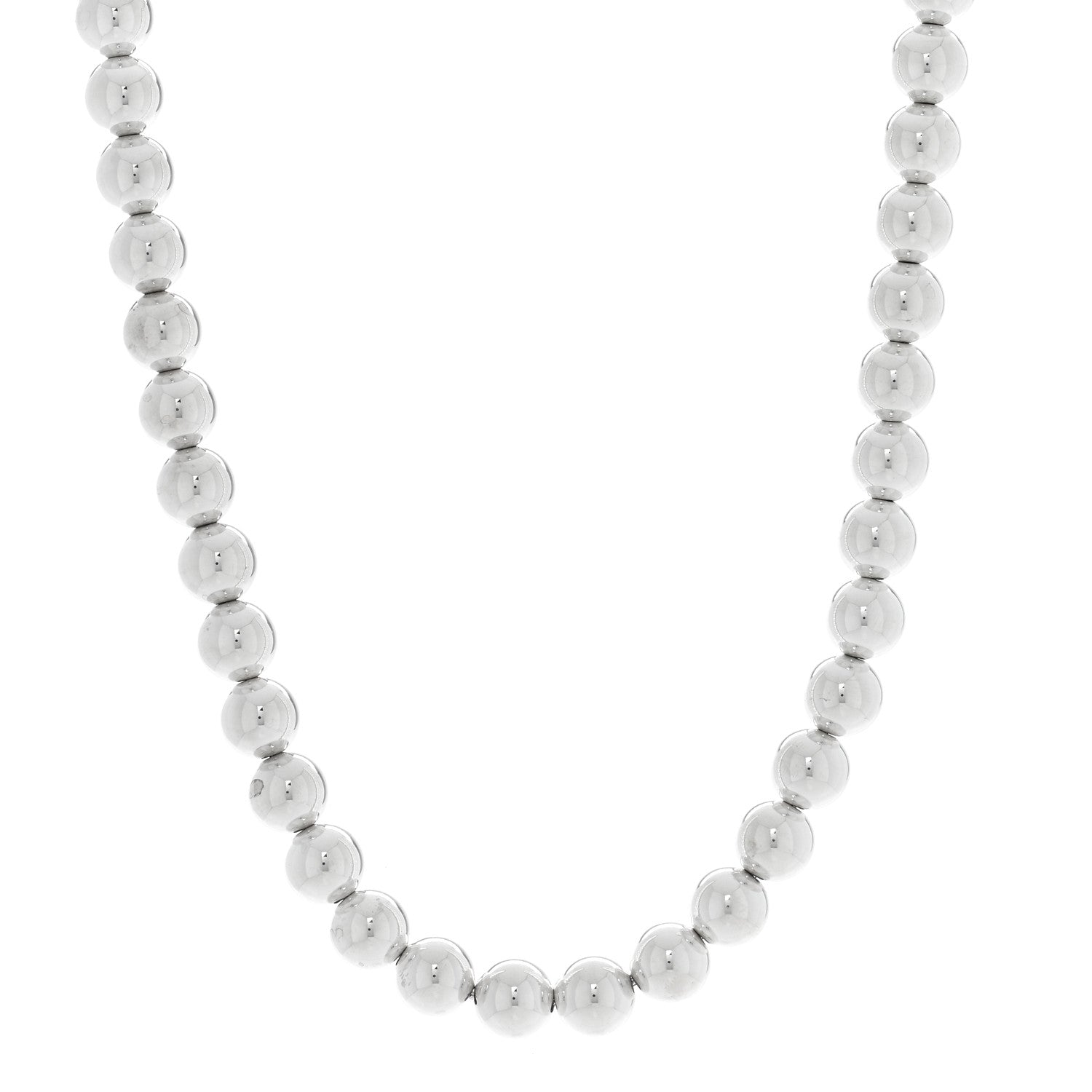 Tiffany Sterling Silver 10mm Hardwear Ball Necklace 1 of 4