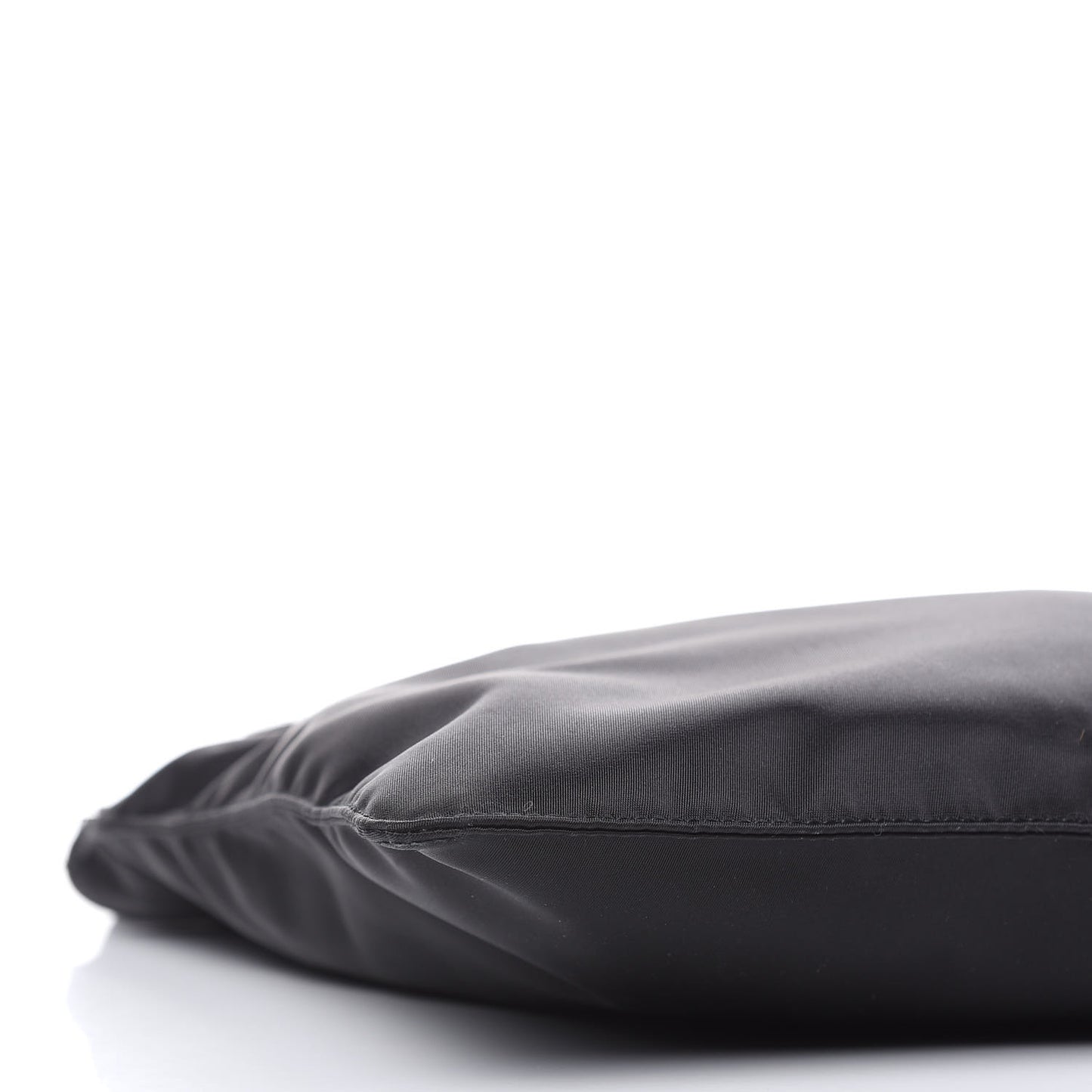 Nylon Saffiano Flat Messenger Bag Black