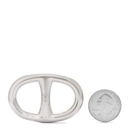 Hermes Palladium Chaine D'Ancre Scarf Ring 2 of 3