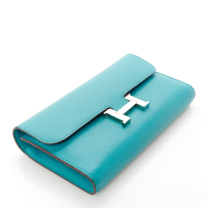 Hermes Epsom Constance Long Wallet Bleu Paon 4 of 9