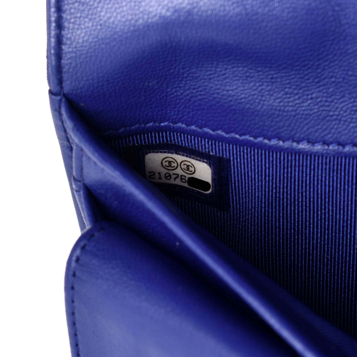 Chanel Lambskin Quilted Large Flap Wallet Navy 7 of 10