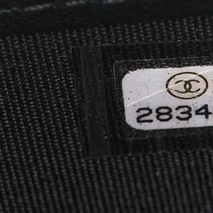 Chanel Caviar Quilted Boy Yen Wallet Black 11 of 13