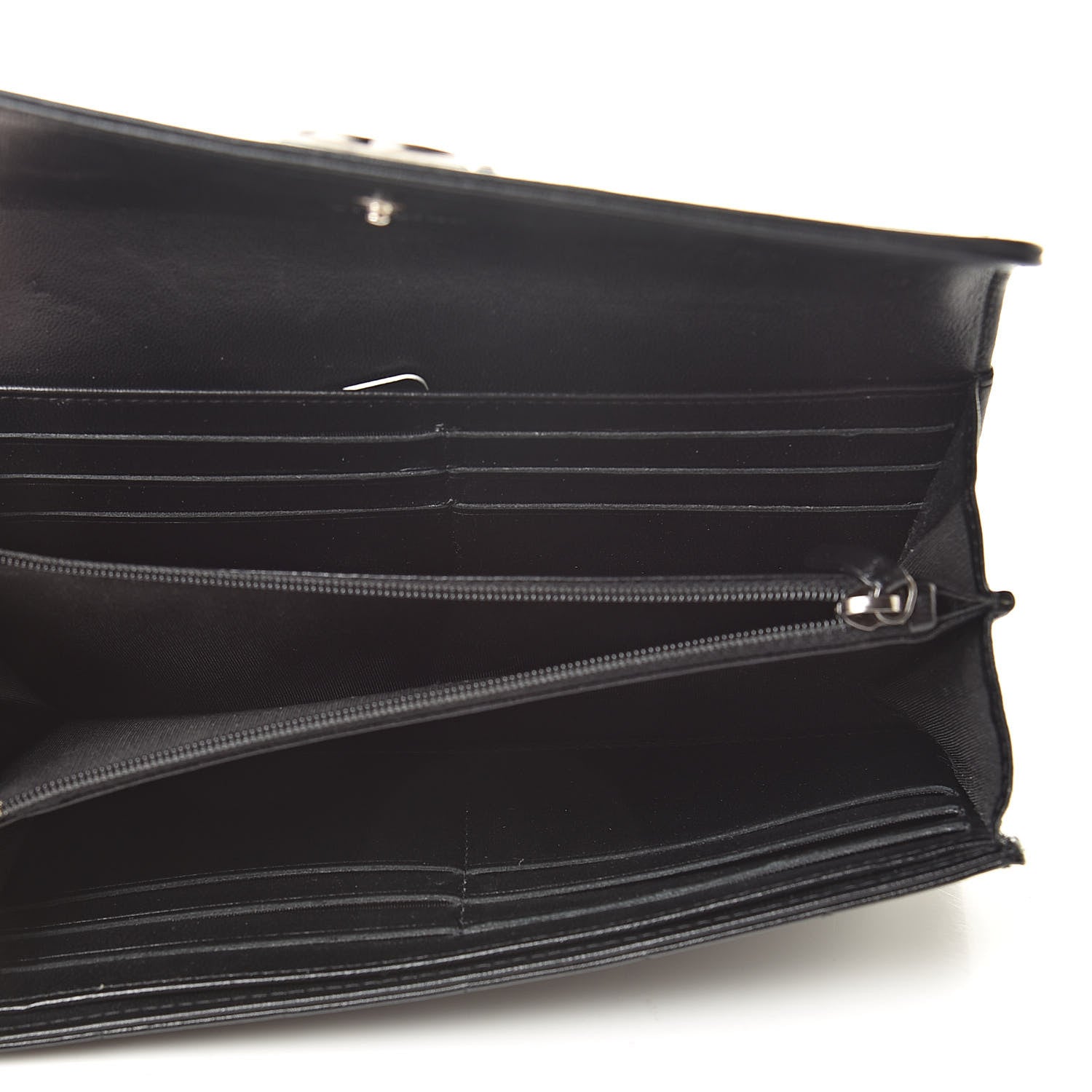 Chanel Lambskin Quilted Boy Flap Wallet Black 5 of 14