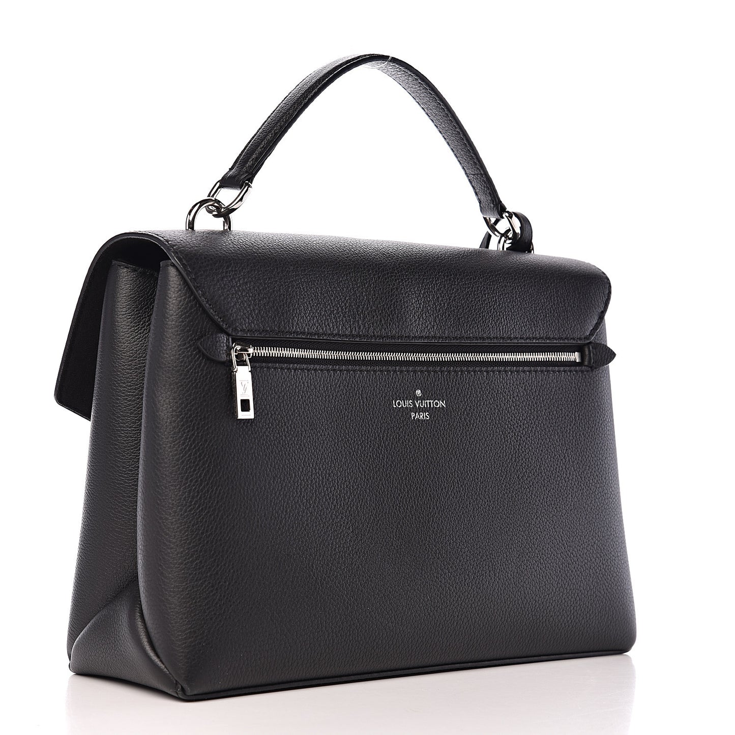 Soft Calfskin My Lockme Top Handle Black