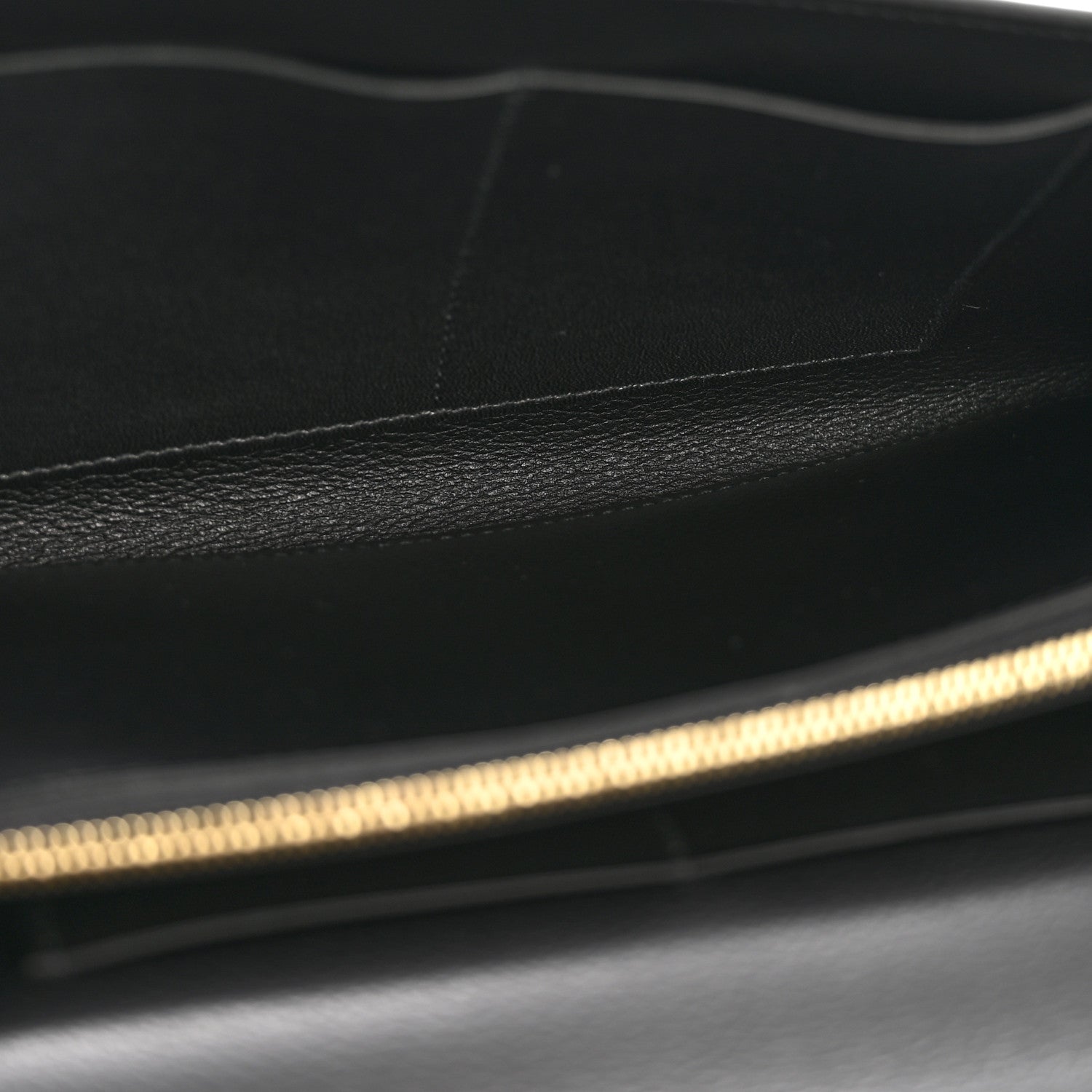 Hermes Evercolor Cavale Kelly Wallet To Go Black Ecru 5 of 14