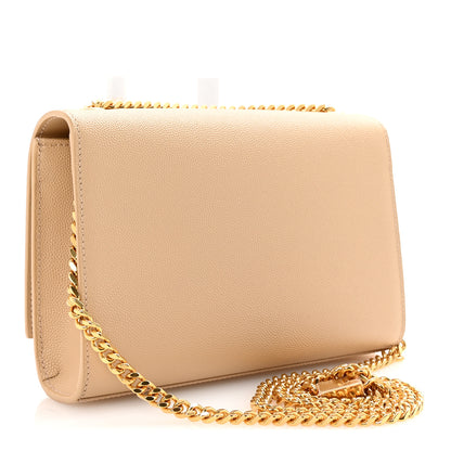 Saint Laurent Grain De Poudre Small Monogram Kate Satchel Nude Powder 3 of 9