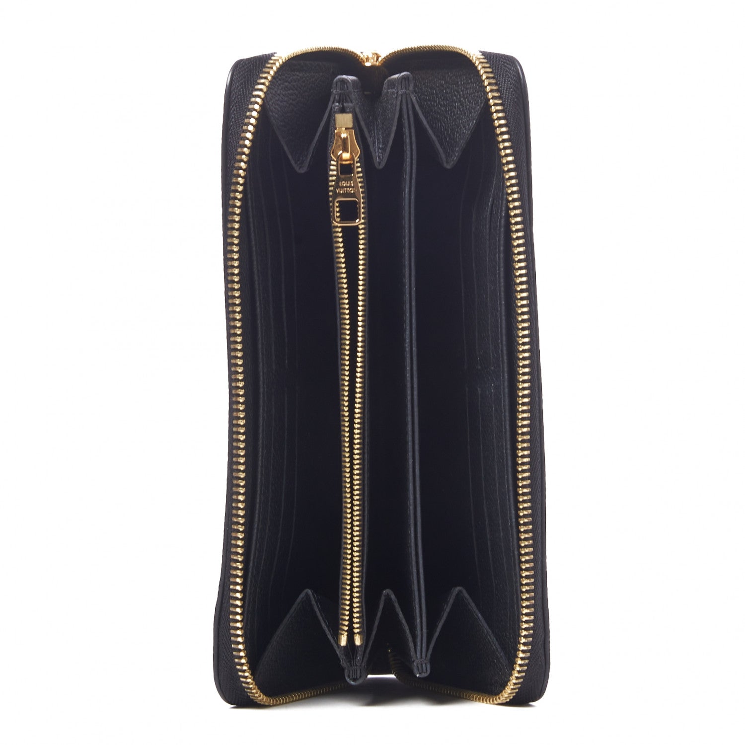 Louis Vuitton Empreinte Monogram Giant Zippy Wallet Black Beige 4 of 8