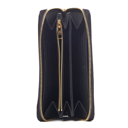 Louis Vuitton Empreinte Monogram Giant Zippy Wallet Black Beige 4 of 8