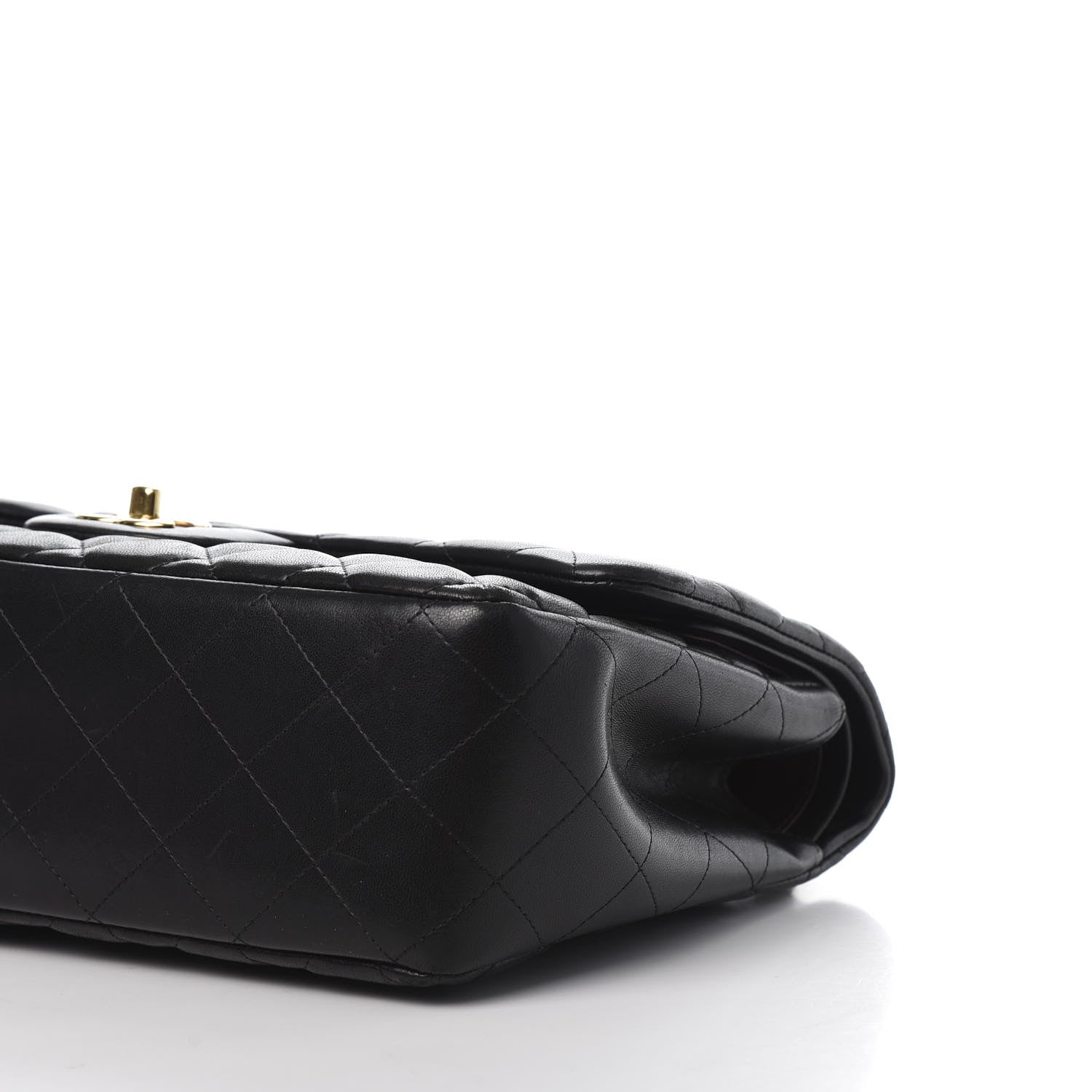 Chanel Lambskin Quilted Jumbo Double Flap Black 9 of 11