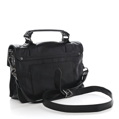 Proenza Schouler Soft Grainy Calfskin Tiny PS1 Satchel Black 2 of 9