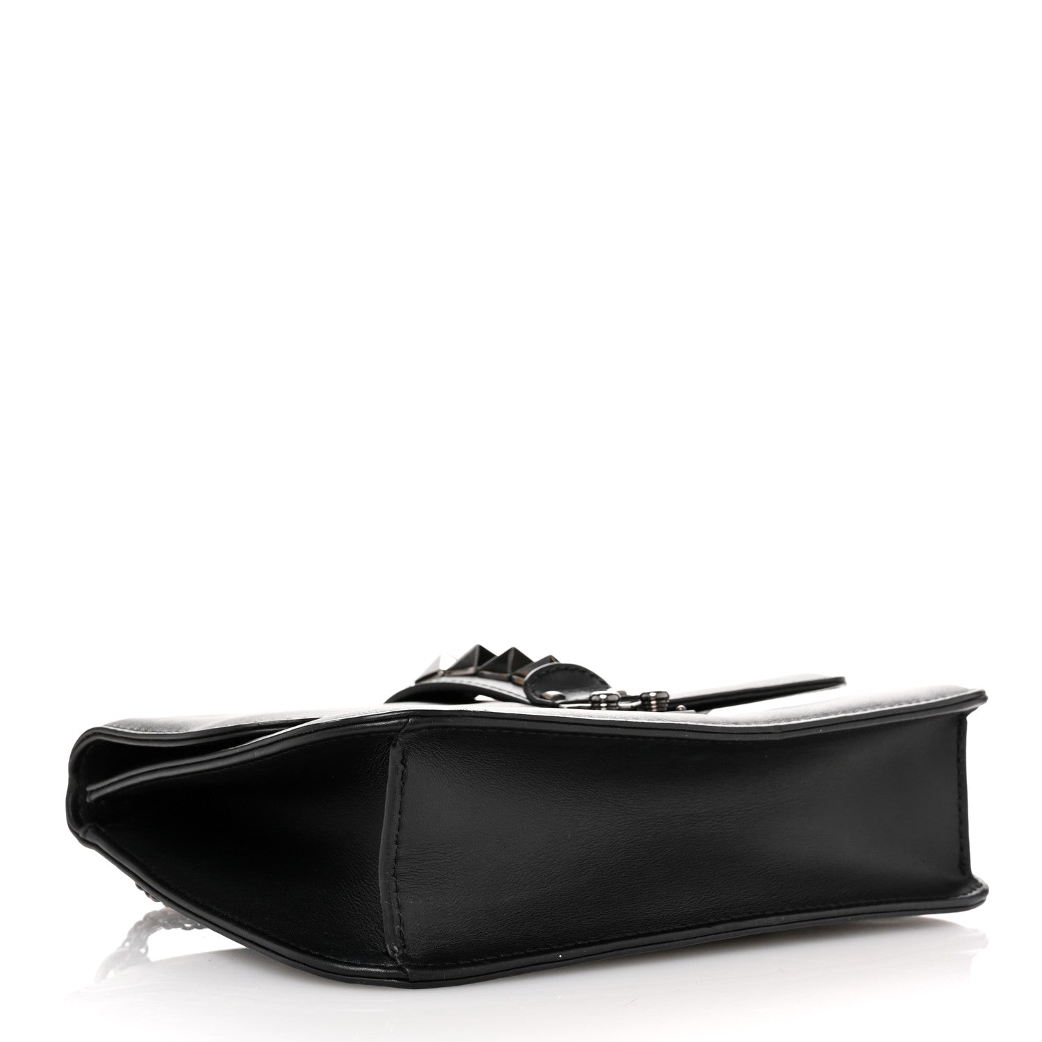 Valentino Garavani Vitello Medium Glam Lock Rockstud Flap Black 4 of 11