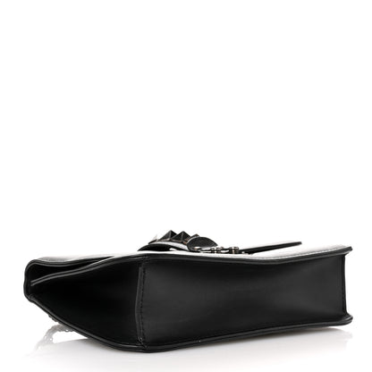 Valentino Garavani Vitello Medium Glam Lock Rockstud Flap Black 4 of 11