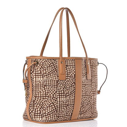 MCM Visetos Medium Liz Reversible Shopper Tote Cognac 6 of 17