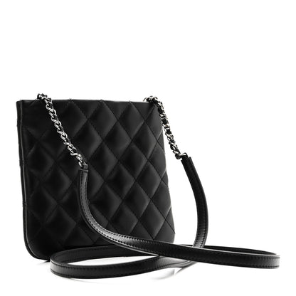Chanel Lambskin Quilted Crossbody Bag Black 3 of 10