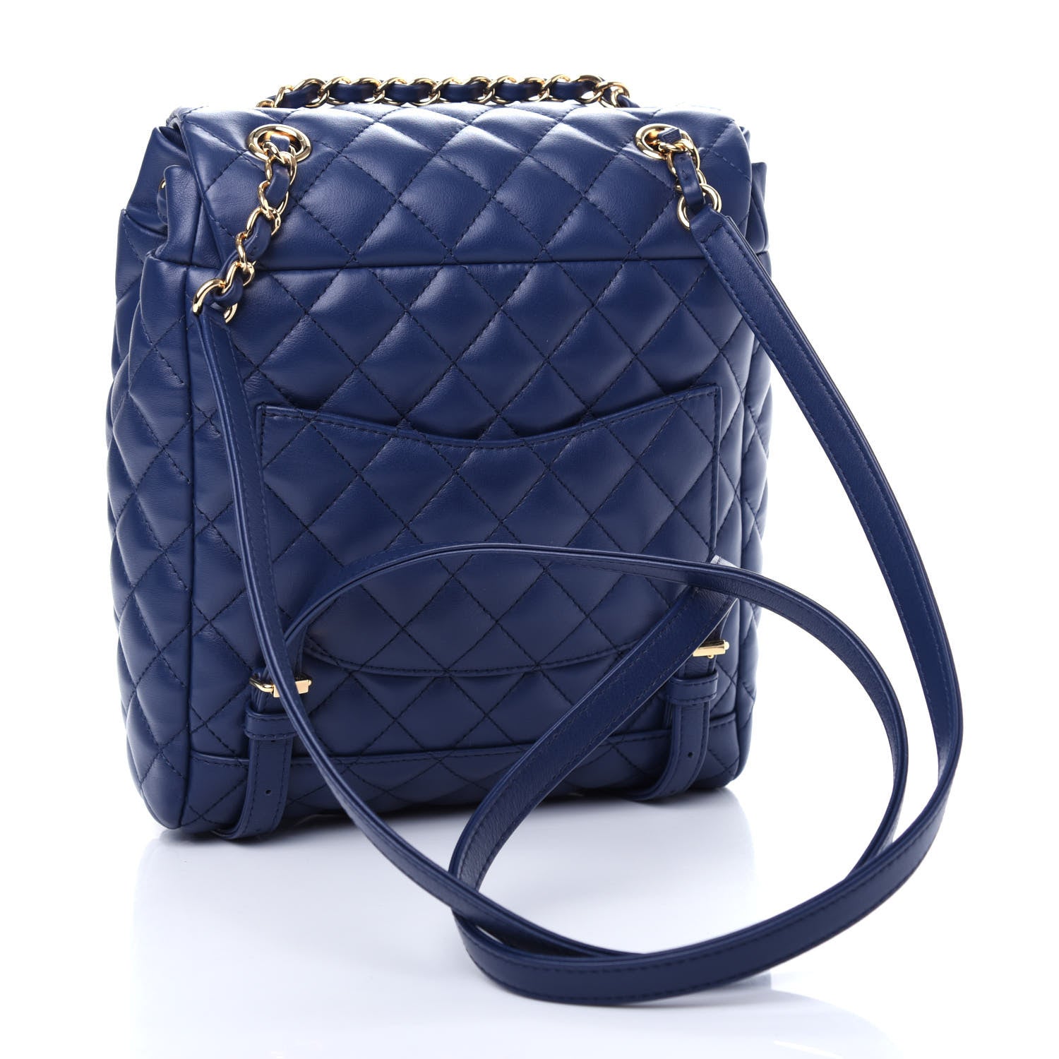 Chanel Calfskin Quilted Small Urban Spirit Backpack Navy 3 of 10