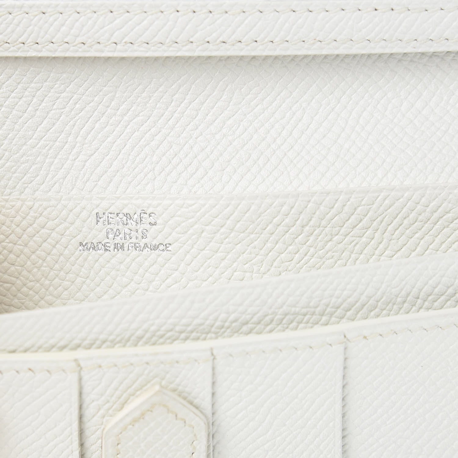 Hermes Epsom Bearn Wallet White 6 of 8