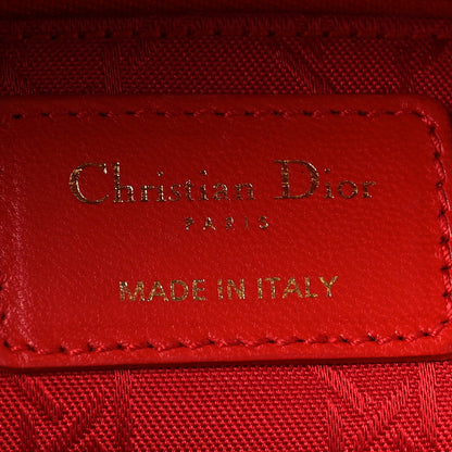 Christian Dior Lambskin Cannage Small My ABCDior Lady Dior Red 6 of 10